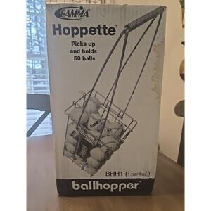 New In Box Gamma Ballhopper Hoppette - Holds 50 Tennis Balls